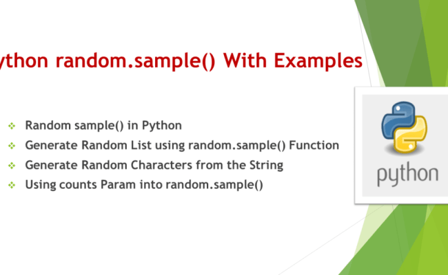 Python Random.sample() With Examples - Spark By {Examples}
