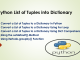 Python List Of Tuples Into Dictionary Spark By Examples