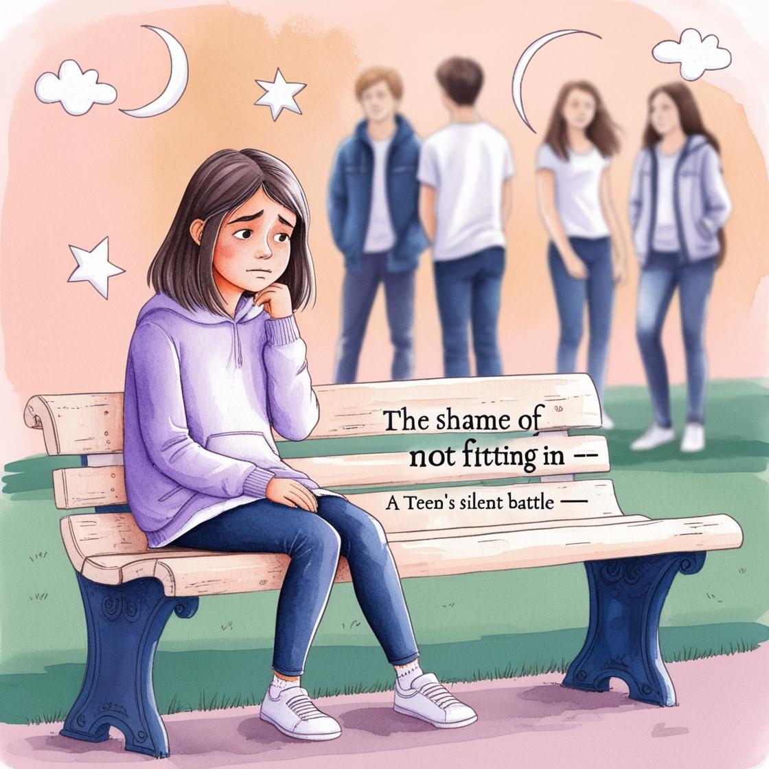 teen shame of not fitting in, parenting teens with social anxiety, why teens feel excluded, emotional struggles in adolescence, teen belonging and identity