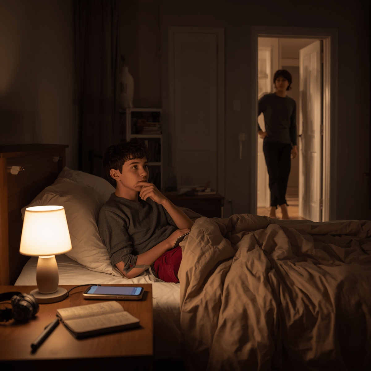ADHD teen sleep anxiety, ADHD sleep problems, racing thoughts at night, bedtime routine for ADHD teens, how to sleep with ADHD