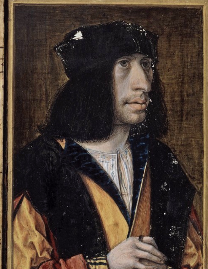 THE TOURNAMENT TAPESTRY – PORTRAITS OF MARGARET OF BURGUNDY AND