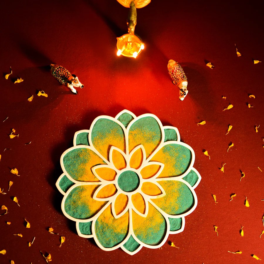 Island Rangoli Riddhi Design – Sparsh Hacks