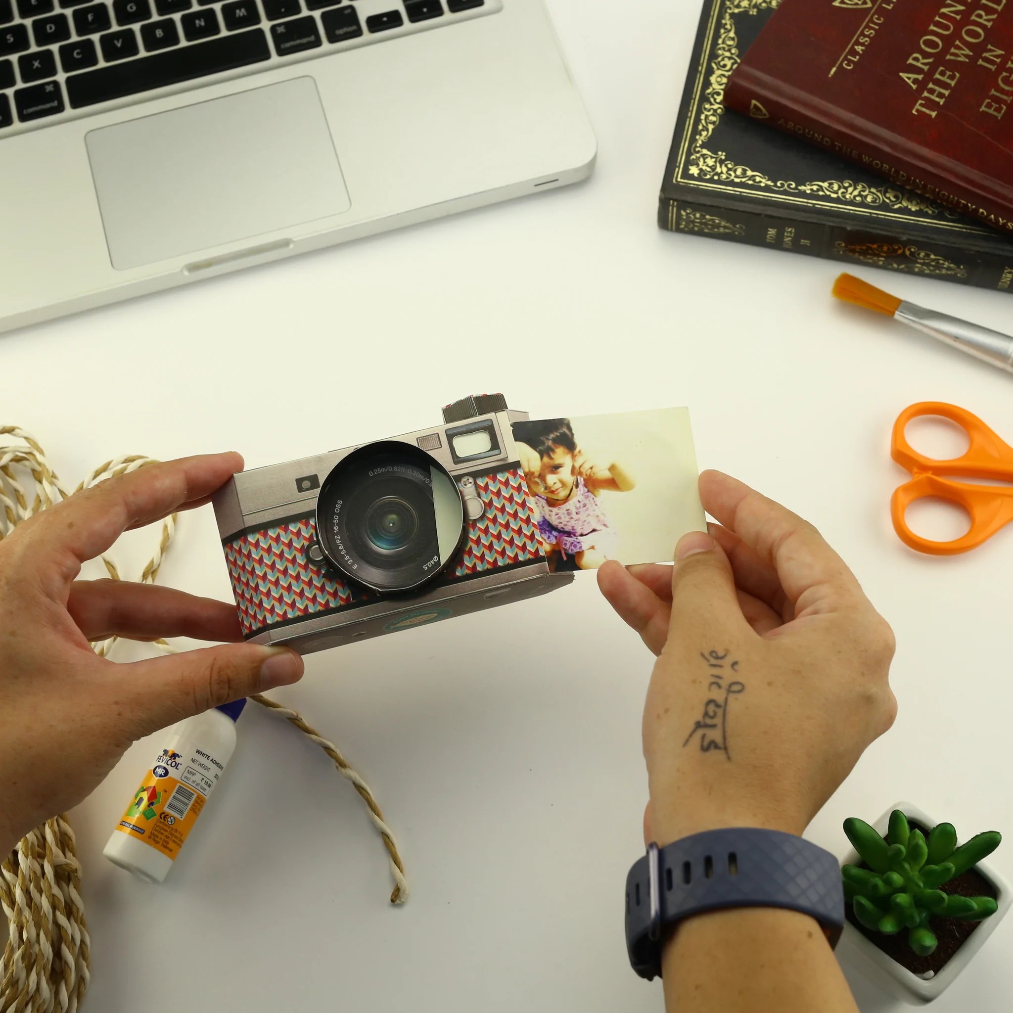 Realistic Camera Photo Frame DIY Paper Craft Kit Sparsh Hacks