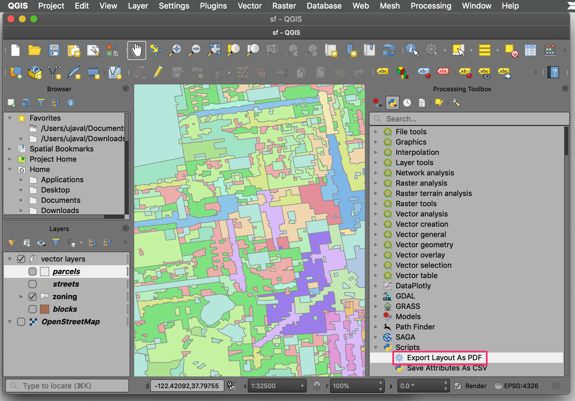 Exporting Print Layouts from Processing Scripts – Spatial Thoughts