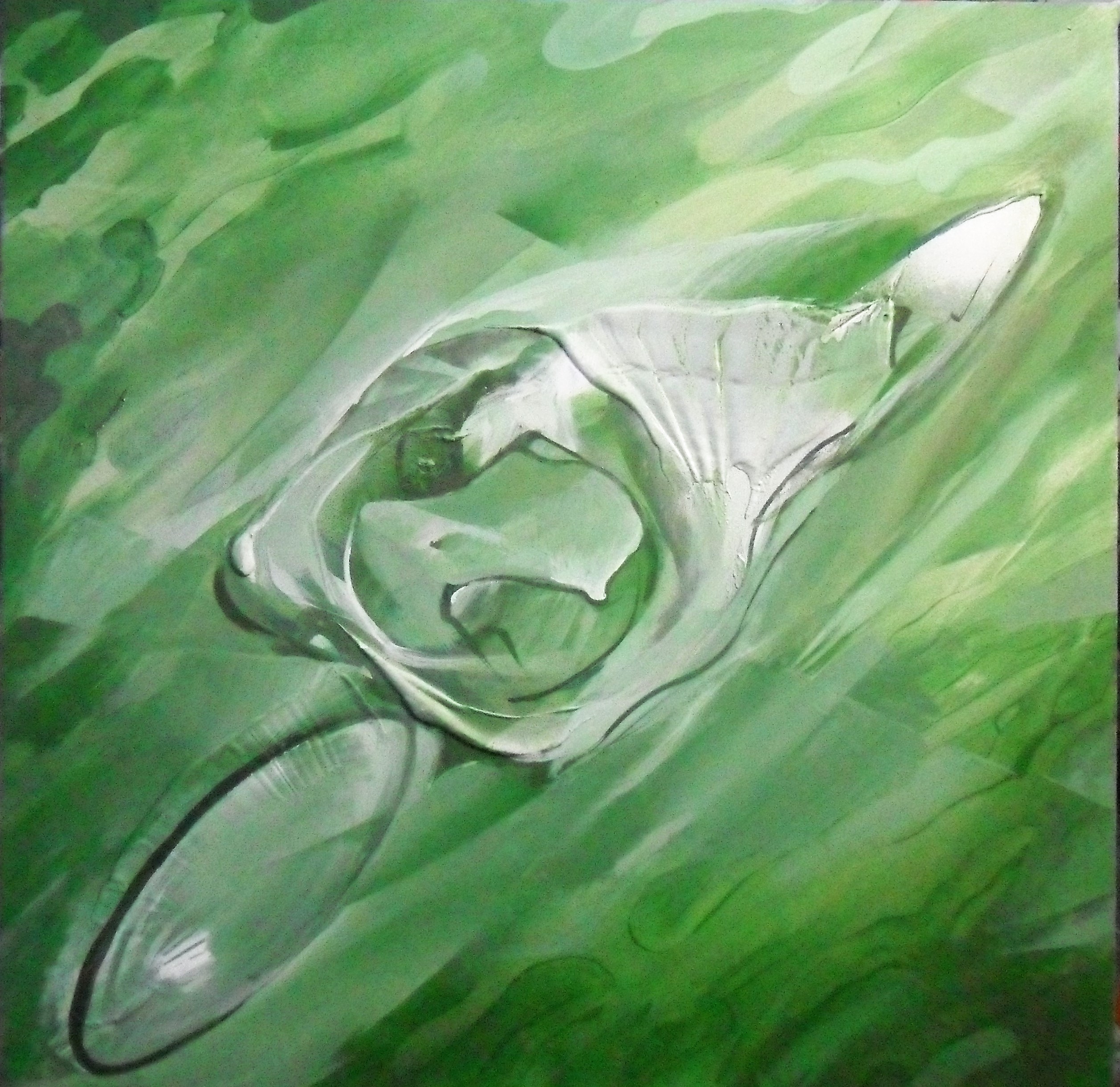 Gabriele Poli, acrilico su tela Tappa4