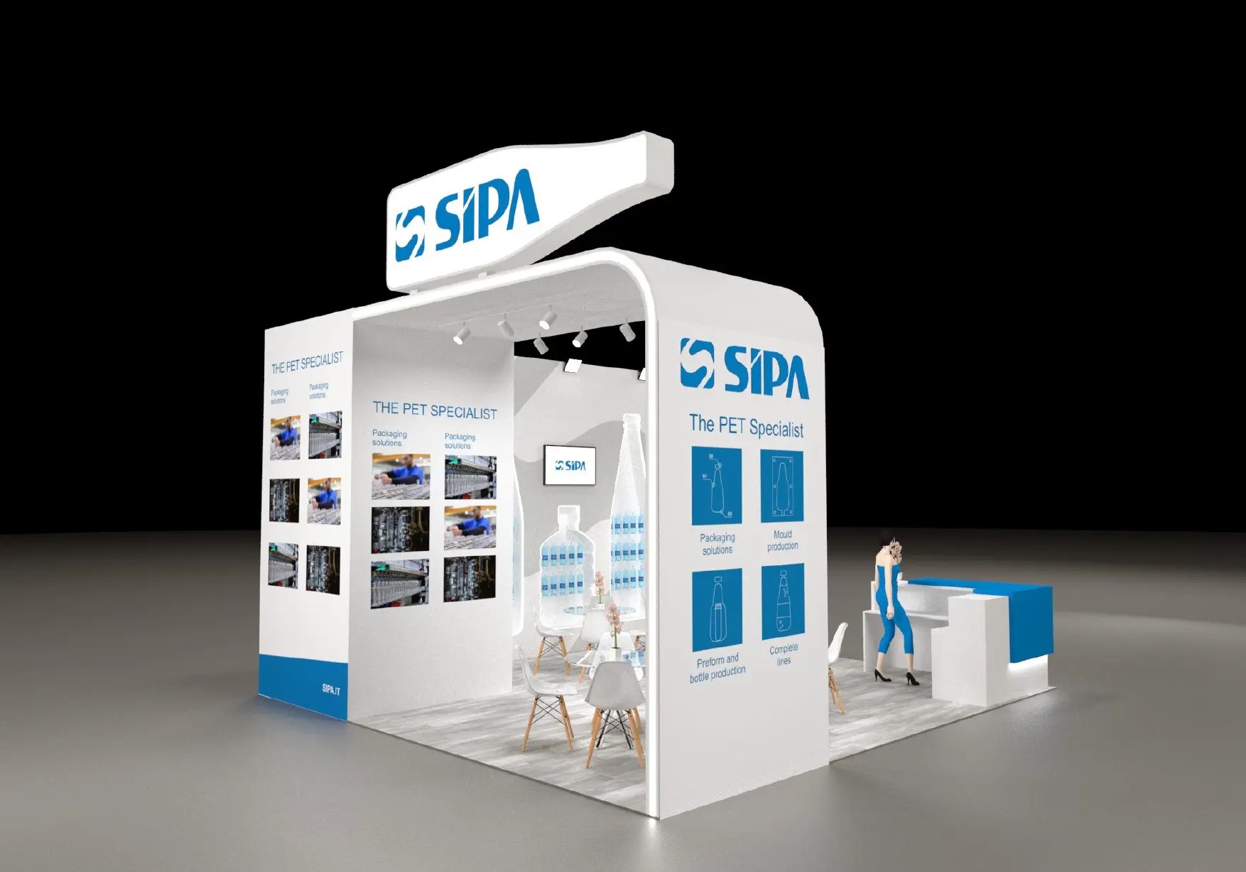 работа Стенд итальянской компании SIPA UPAKEXPO. Москва 2023 2
