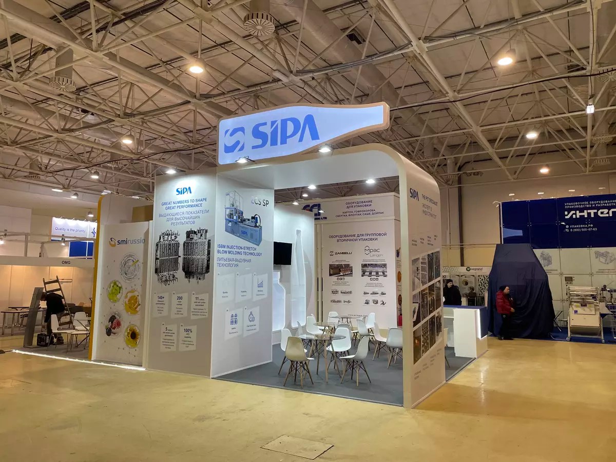 работа Стенд итальянской компании SIPA UPAKEXPO. Москва 2023 5