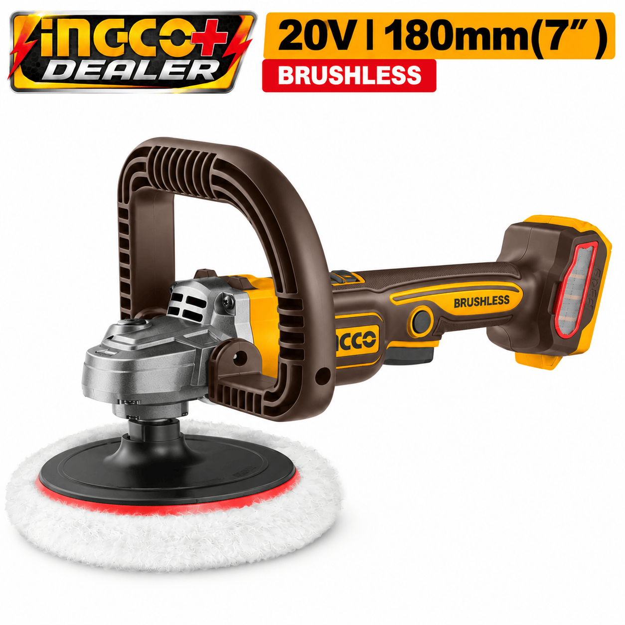 20V ANGLE POLISHER - BATTERY AND CHARGER SOLD SEPARATELY