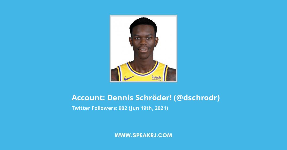 “that's tuff who's ready ?!!” Dennis Schroder Twitter Followers Statistics Analytics Speakrj Stats