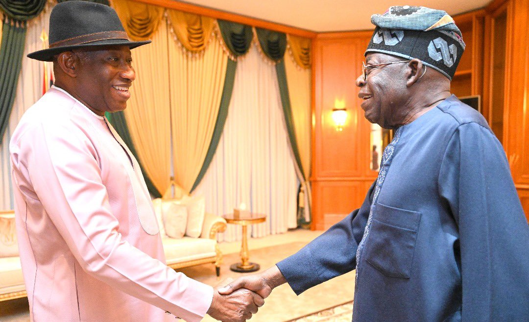 Tinubu Receives Former President Jonathan After Return from Guinea-Bissau Amid Safety Concerns