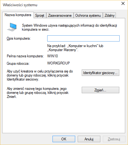 System Properties Windows 10 – Spece.IT