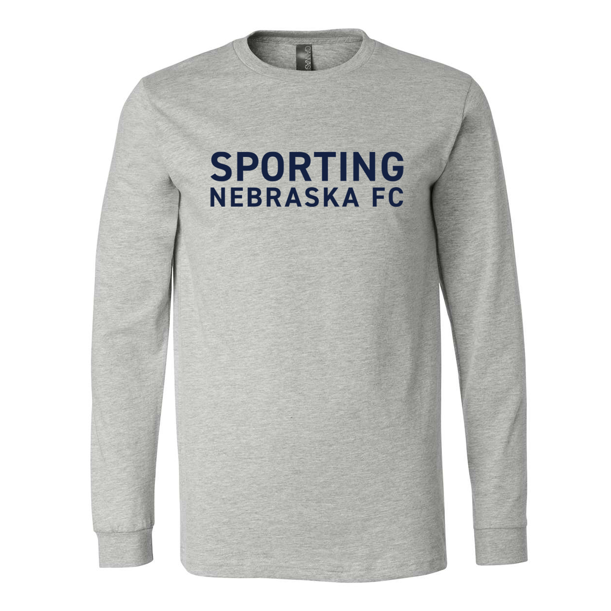 Sporting Nebraska FC - Bella+Canvas Long Sleeve T-Shirt (Logo 2)