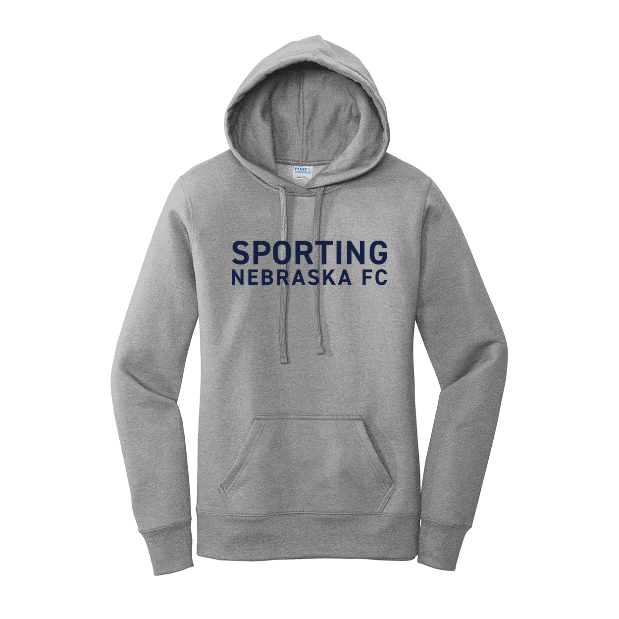 Sporting Nebraska FC - Port & Co Women's Hooded Sweatshirt (Logo 2)