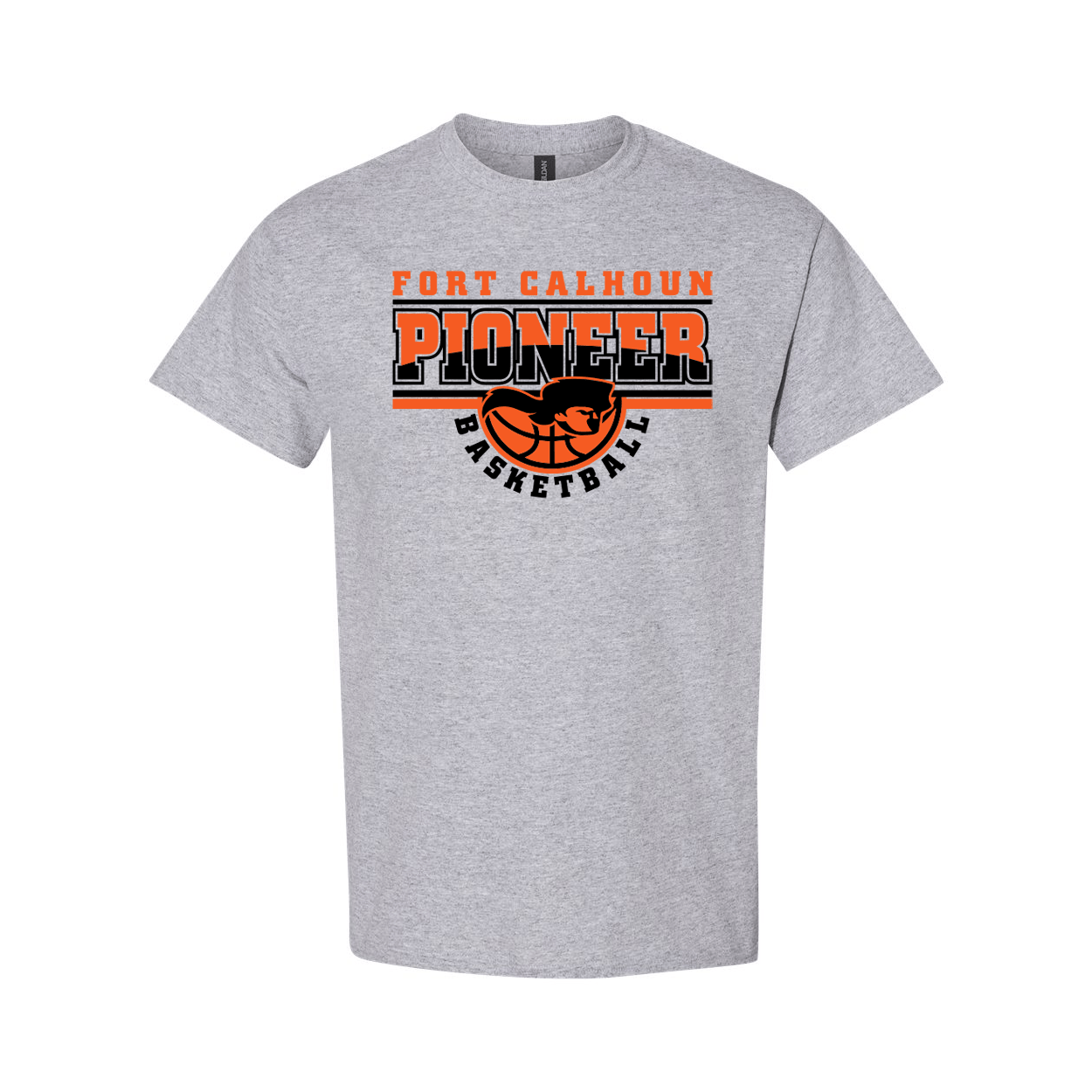 Fort Calhoun Basketball - Gildan T-Shirt (Logo 2)