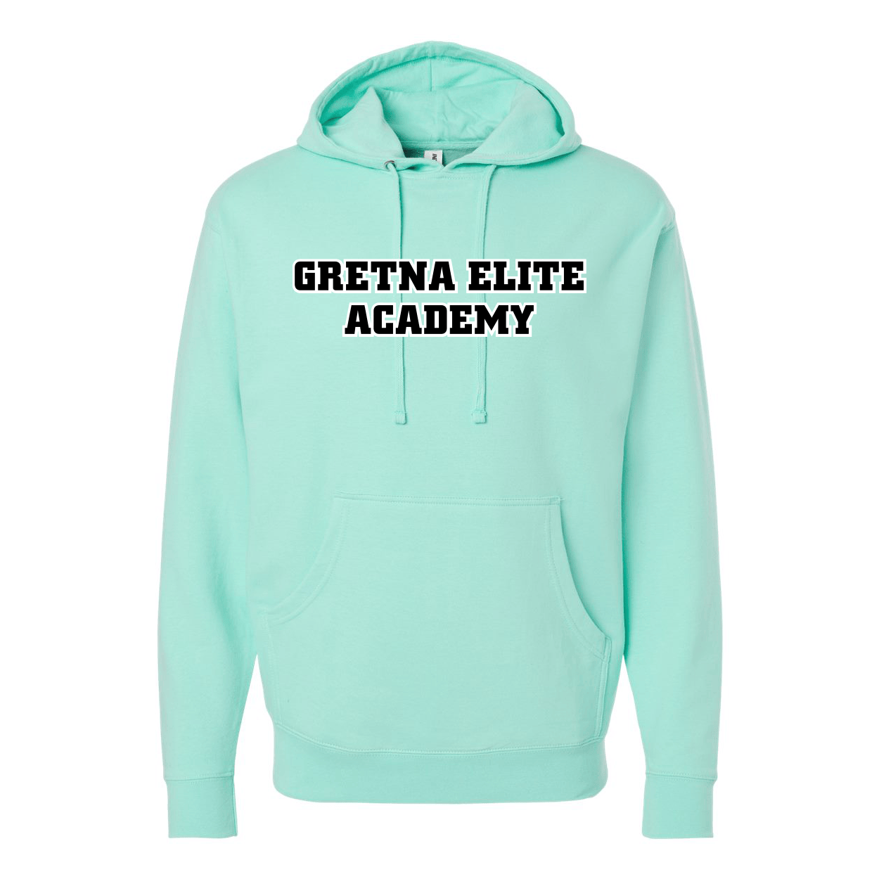 Gretna Elite - Independent Hooded Sweatshirt - TEAL (Text Logo)
