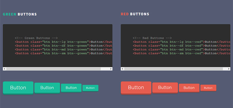 Pushy Buttons - CSS Pressable 3D Buttons