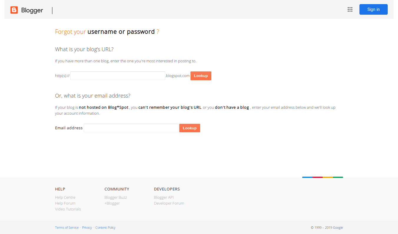 Please log in to express yourself freely! Blogger Com Account Recovery How To Access Forgotten Blogger Blogspot Blog