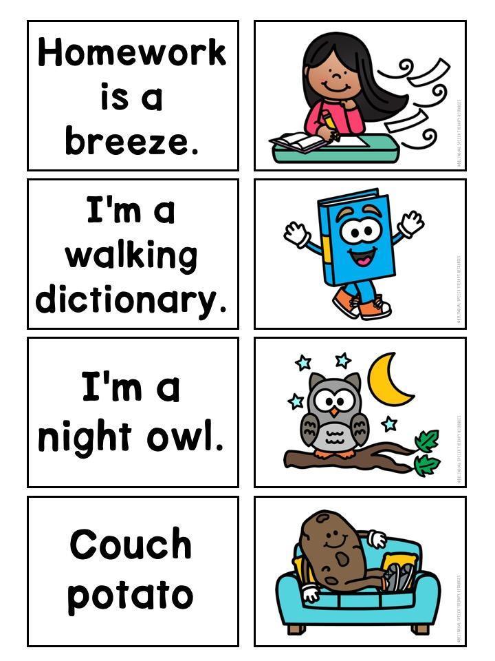 Figurative Language Flashcards: Metaphors, Idioms, Similes, Hyperbole ...