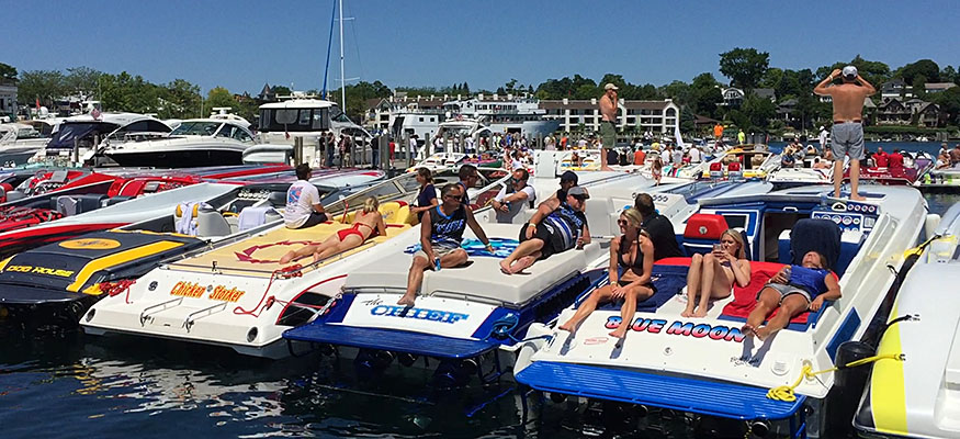 Some kayaks can hold up to three people, but mo. Boyne Thunder Poker Run Live From Lunch Mystic 4200 One Of Several Boats To Tackle Lake Michigan Speed On The Water