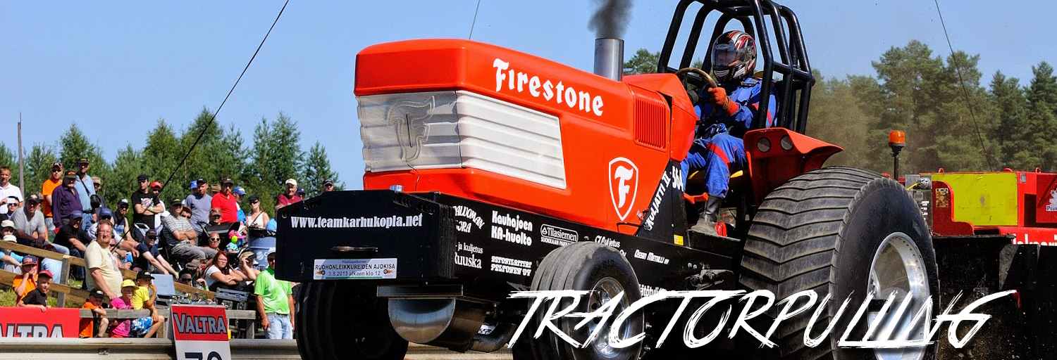 Tractorpulling in actie tijdens een evenement