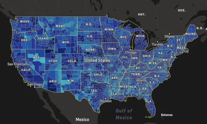FCC US Internet Map