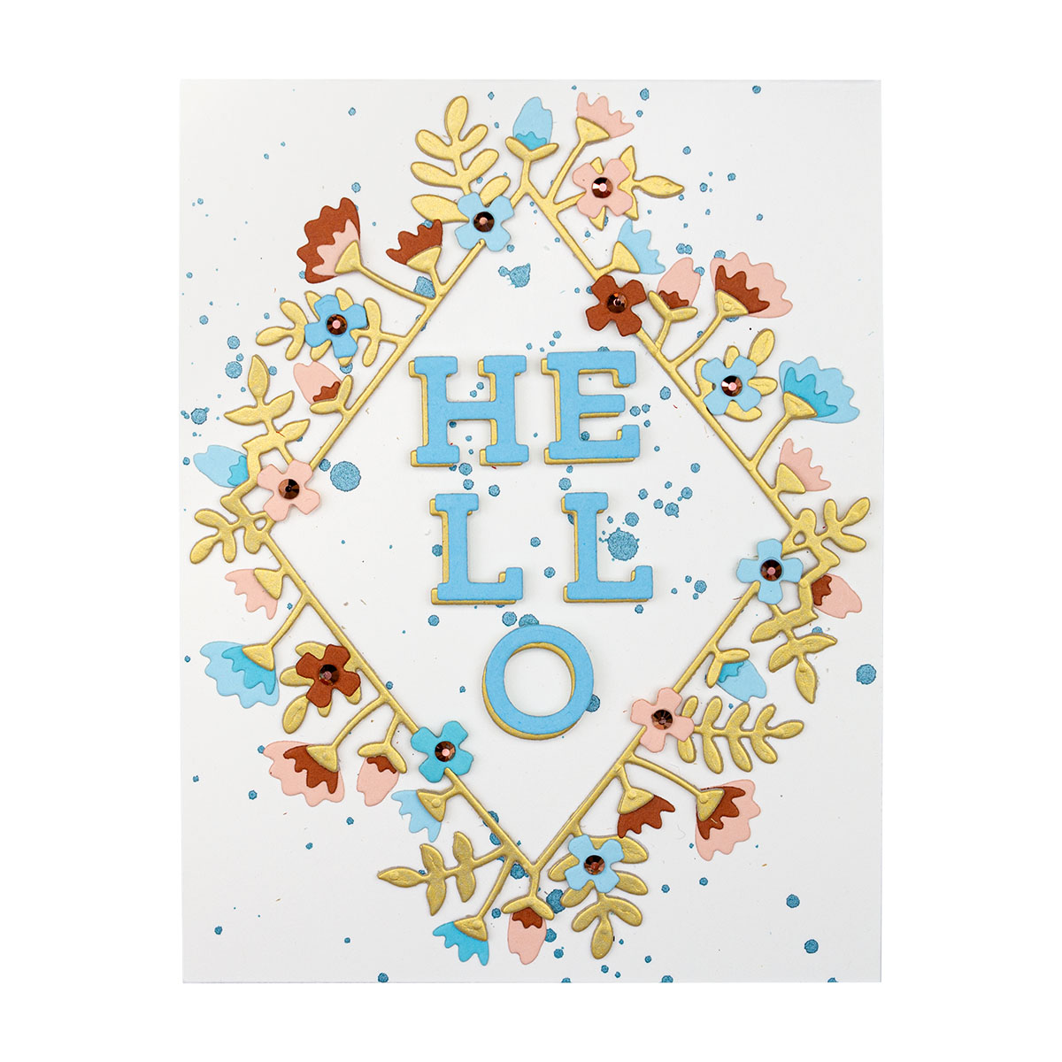 Spellbinders September 2020 Small Die of the Month is Here – Hello & Thank You #Spellbinders #NeverStopMaking #Cardmaking