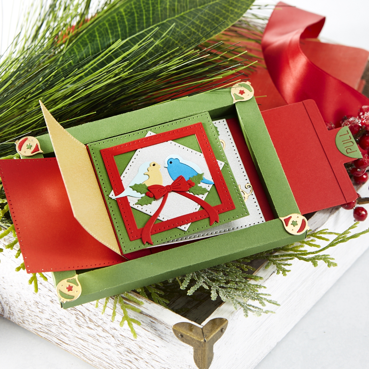 Spellbinders Christmas Cascade Collection by Becca Feeken #Spellbinders #NeverStopMaking #AmazingPaperGrace #Cardmaking