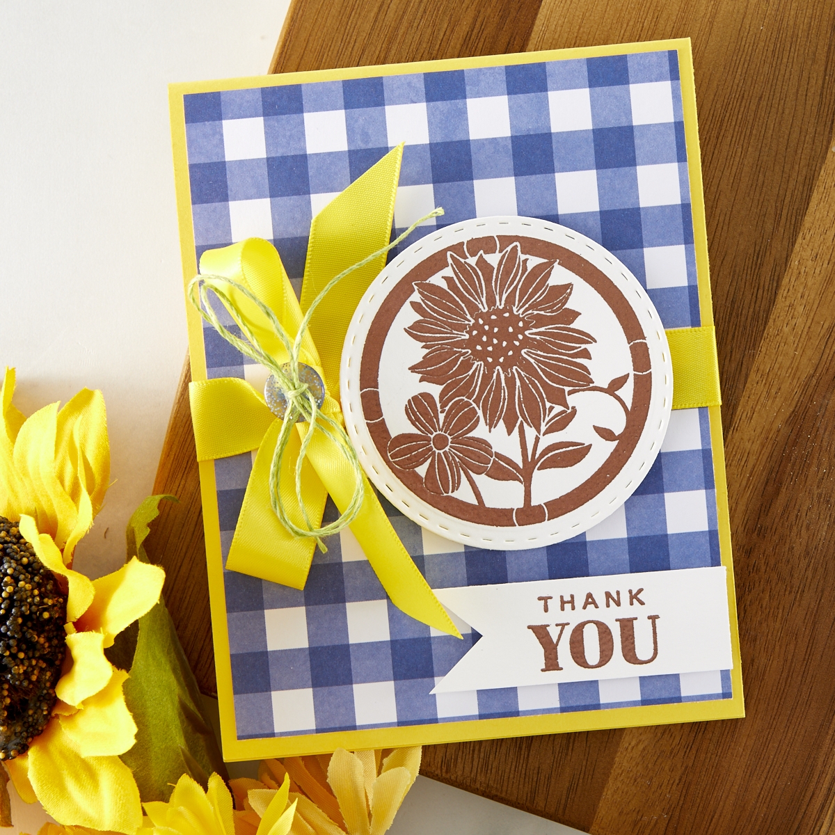Handmade greeting card featuring FSJ Buzzworthy Collection