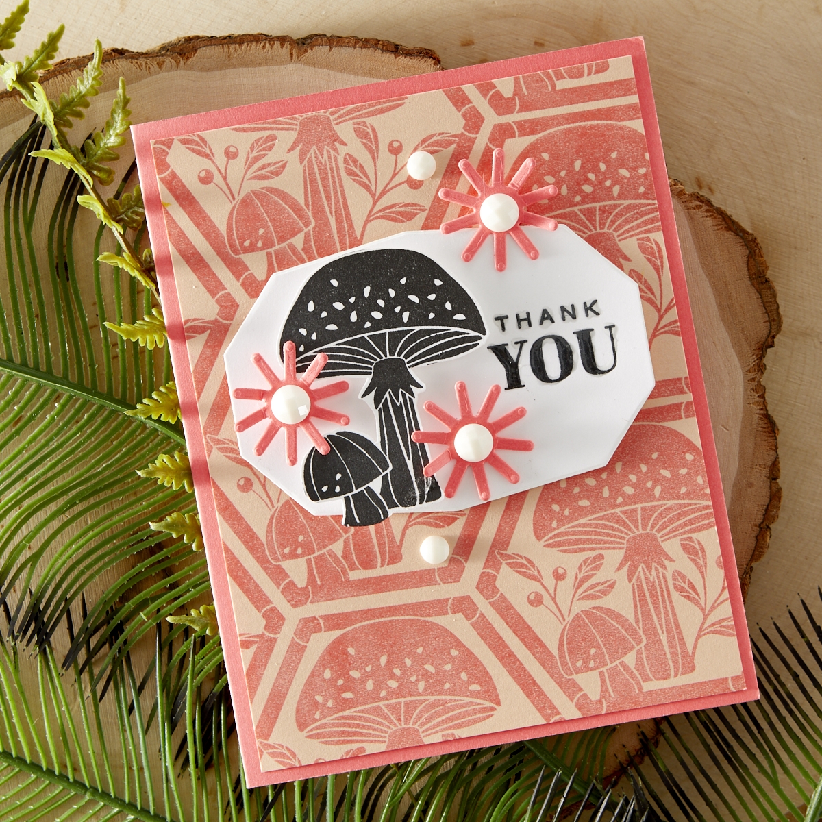 Handmade greeting card featuring FSJ Buzzworthy Collection