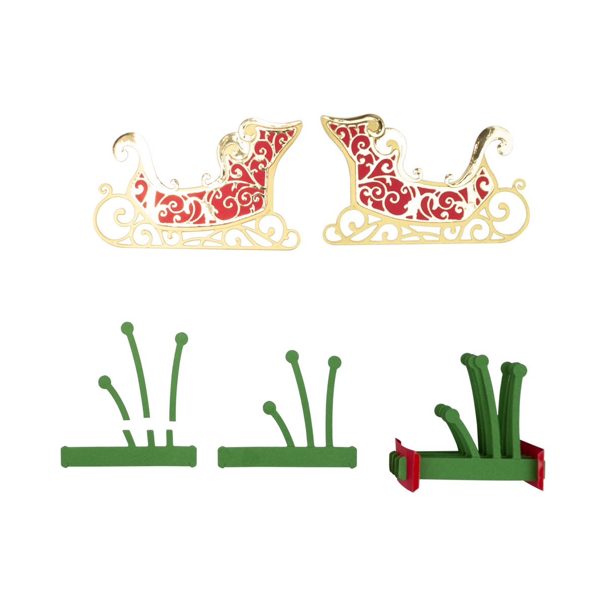 November 2020 Amazing Paper Grace Die of the Month is Here – Pop Up 3D Vignette Poinsettia Sleigh