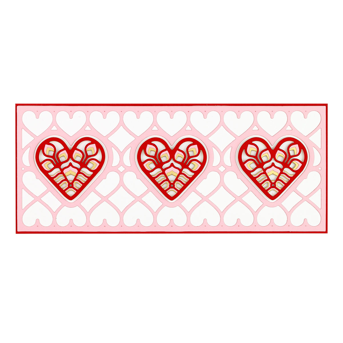 January 2021 Large Die of the Month is Here – Slimline Kaleidoscope Hearts