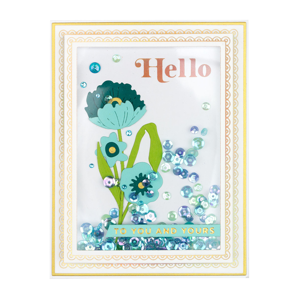 February 2021 Glimmer Hot Foil Kit of the Month is Here &ndash; Scalloped Rectangle Glimmer Essentials with Sentiments