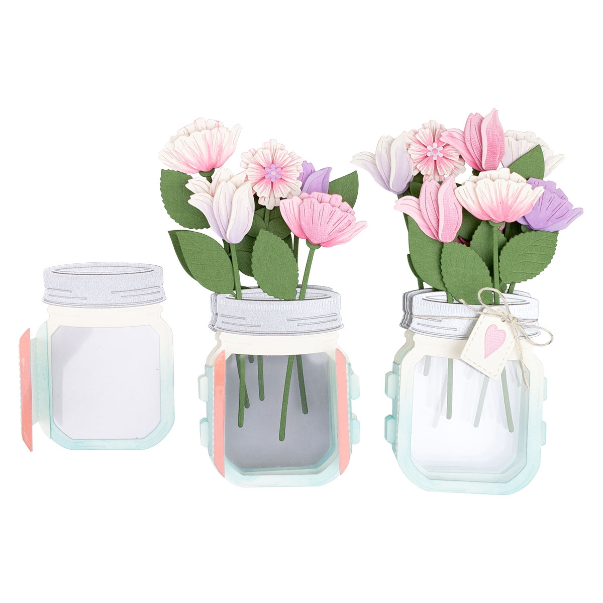 March 2021 Amazing Paper Grace Die of the Month is Here – Mini 3D Vignette Floral Mason Jar