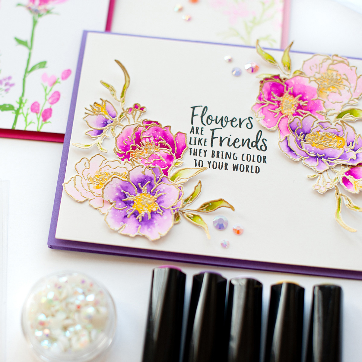 Watercolor Florals Card Set with Lea Lawson