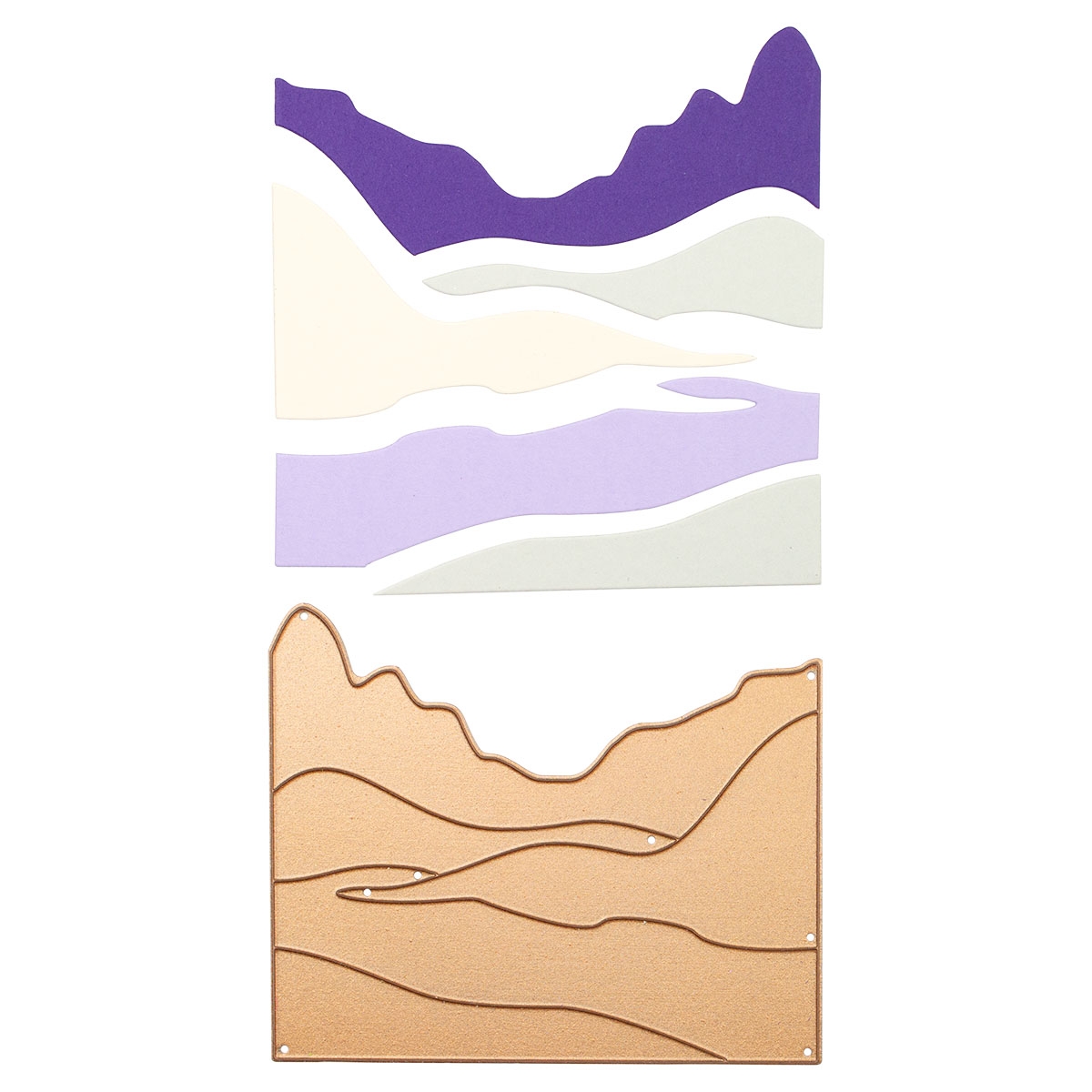 June 2021 Small Die of the Month Is Here – Colorblock Landscape