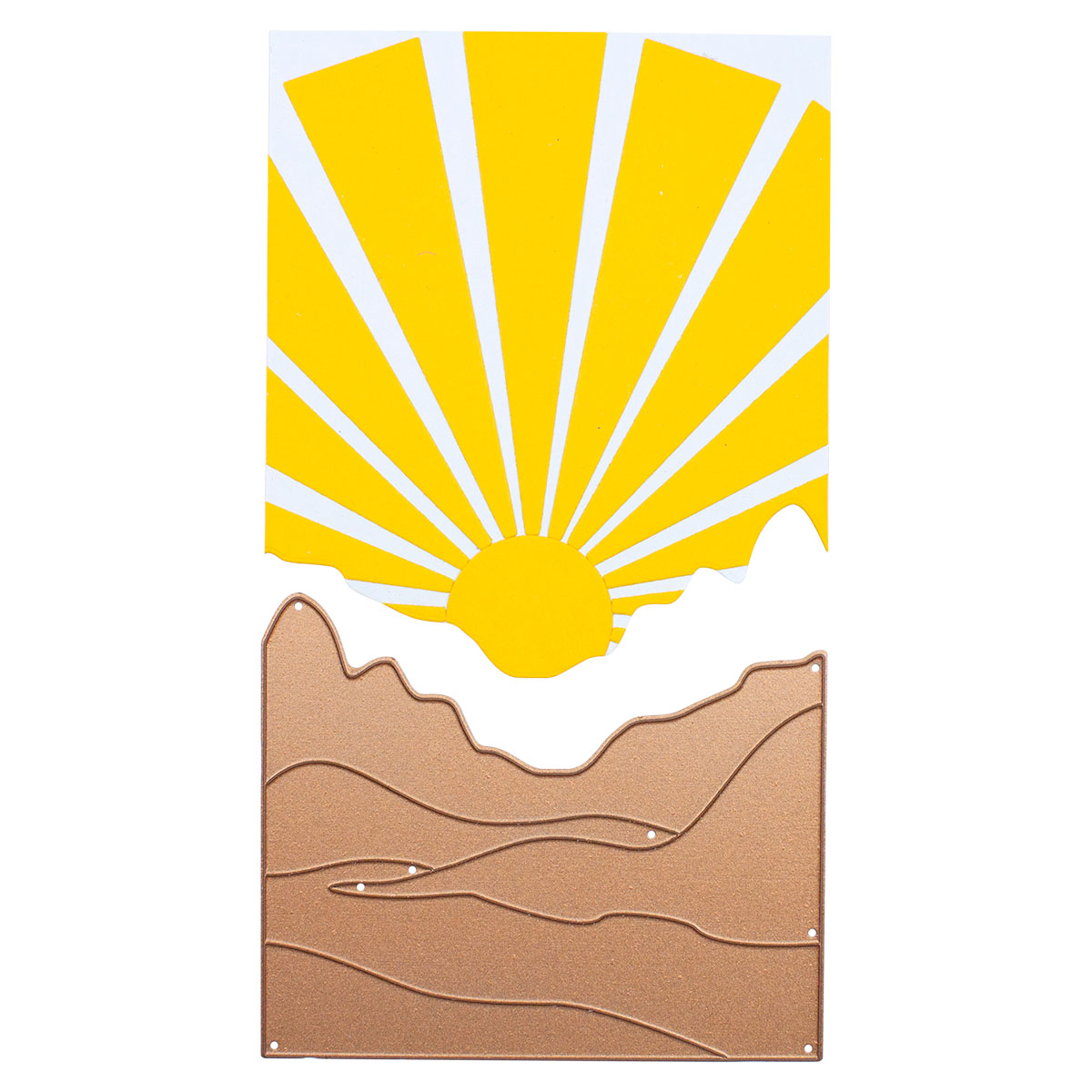 June 2021 Small Die of the Month Is Here – Colorblock Landscape