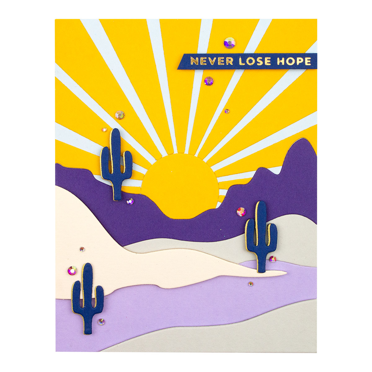 June 2021 Small Die of the Month Is Here – Colorblock Landscape