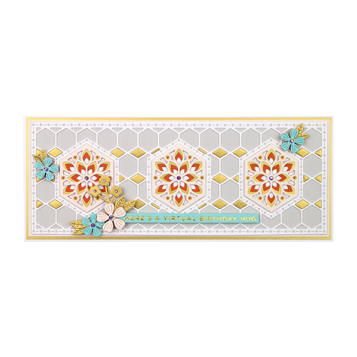 August 2021 Large Die of the Month is Here – Hex Kaleidoscope Slimline