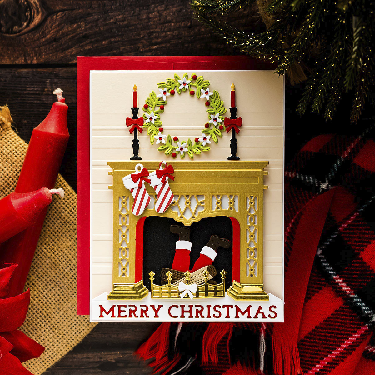 October 2021 Large Die of the Month Preview & Tutorials – Santa's Fireplace