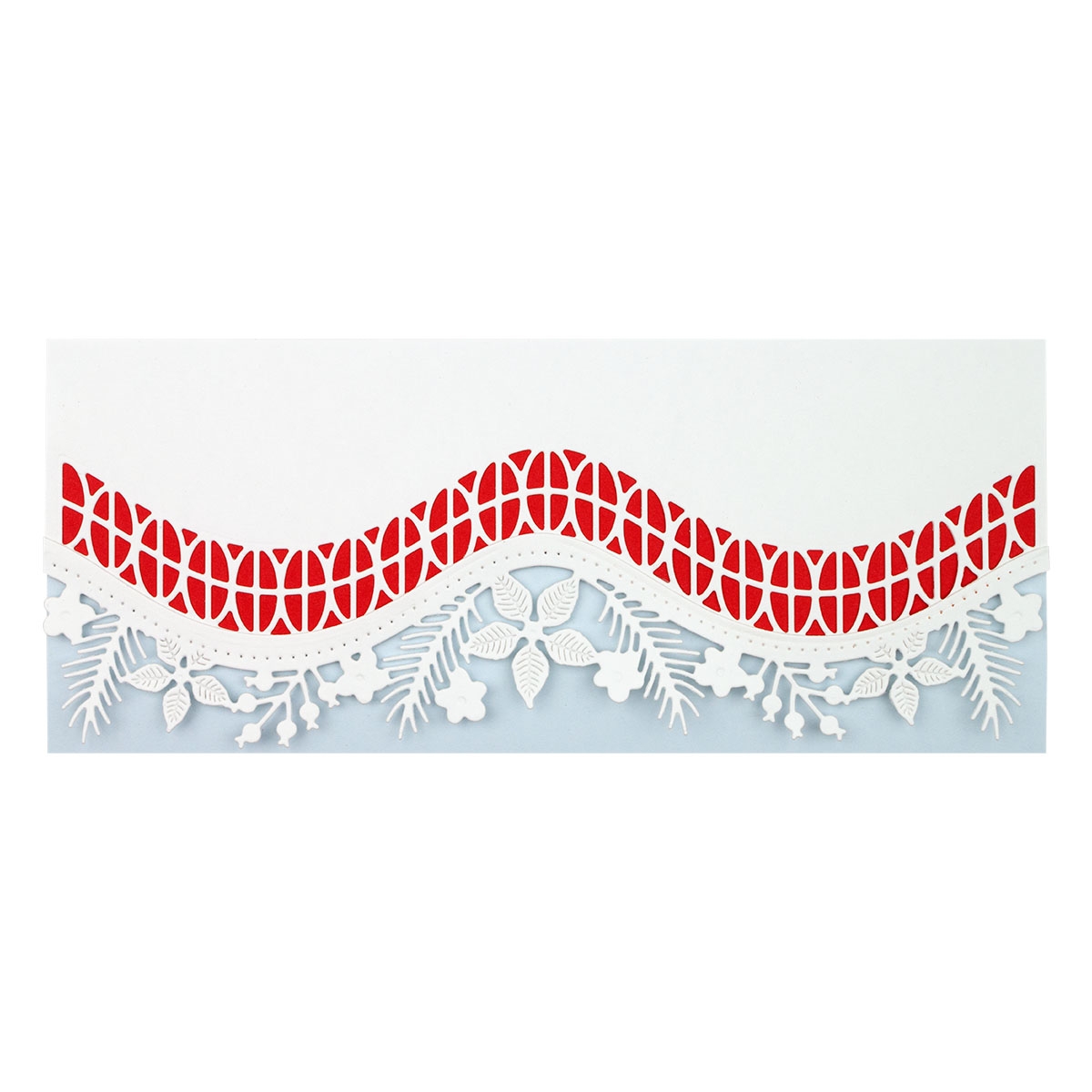 November 2021 Large Die of the Month Preview & Tutorials &ndash; Christmas Foliage Strip & Borders