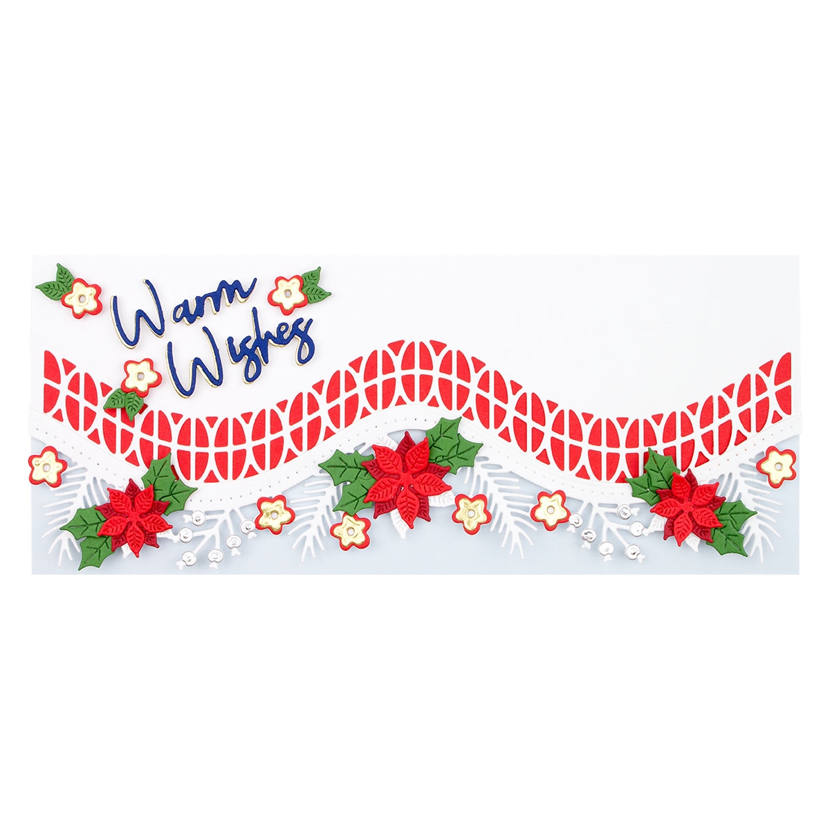 November 2021 Large Die of the Month Preview & Tutorials &ndash; Christmas Foliage Strip & Borders