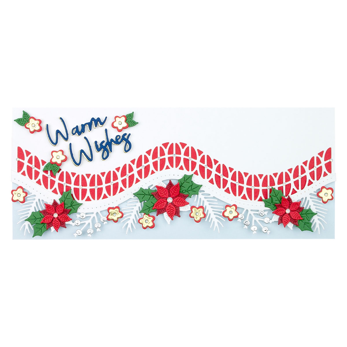 November 2021 Large Die of the Month Preview & Tutorials &ndash; Christmas Foliage Strip & Borders