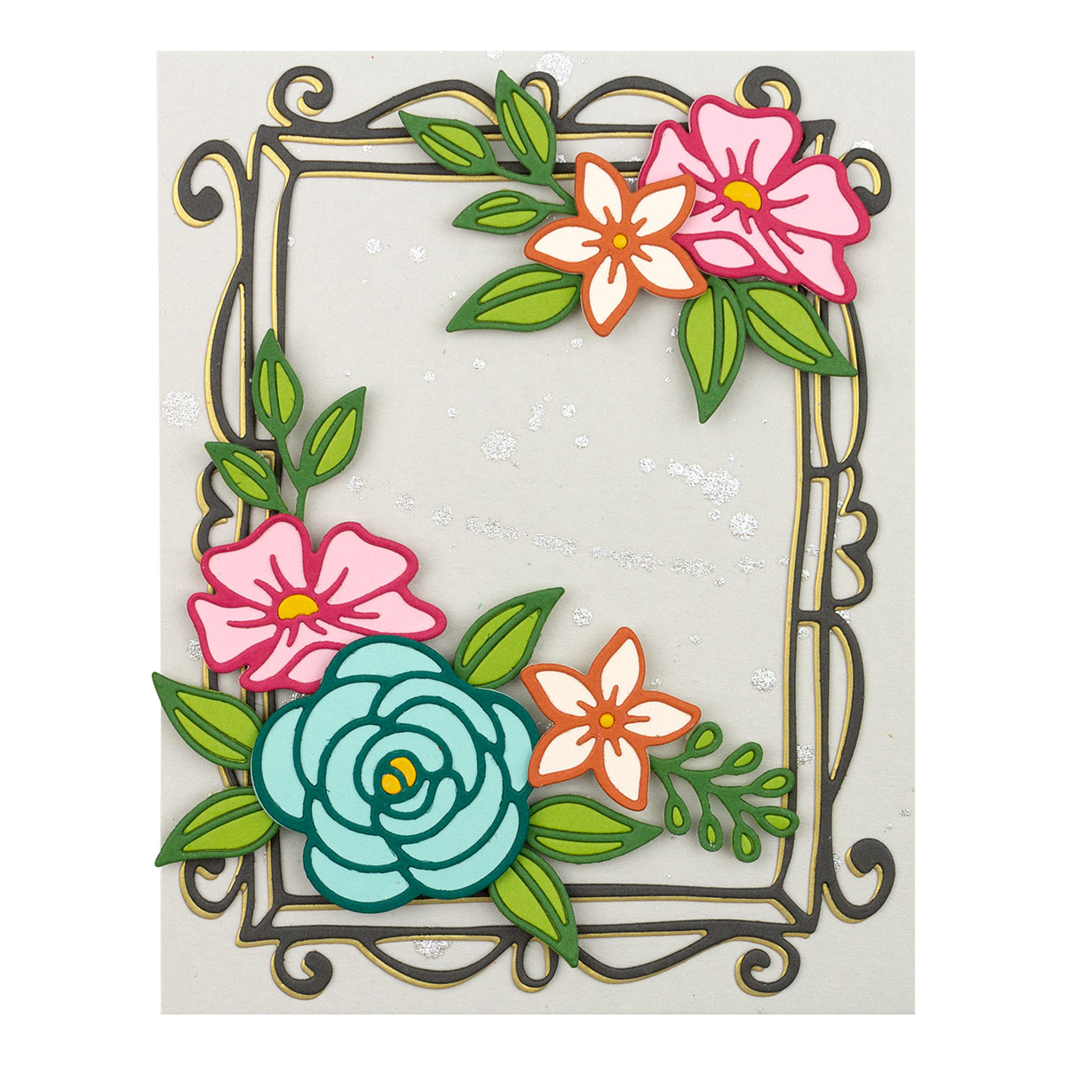 December 2021 Small Die of the Month Preview & Tutorials – Sketched Florals & Frame