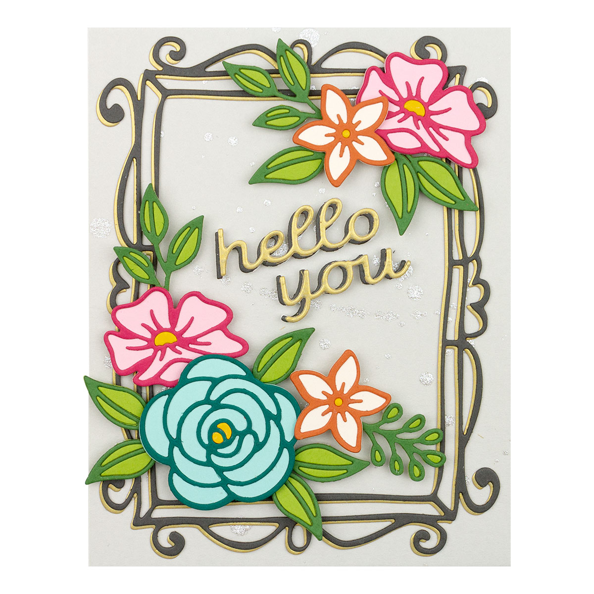 December 2021 Small Die of the Month Preview & Tutorials – Sketched Florals & Frame