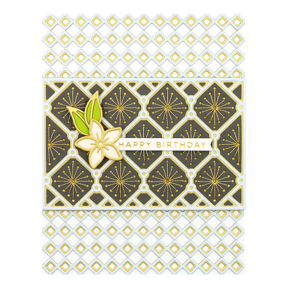 December 2021 Large Die of the Month Preview & Tutorials – Layered Stitched Background