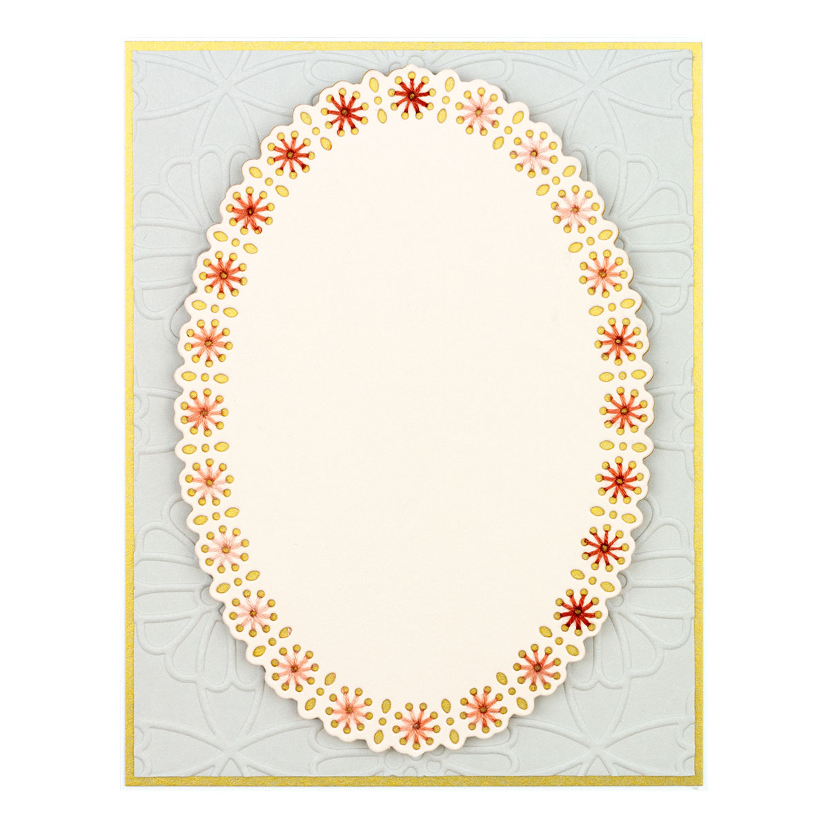 February 2022 Small Die of the Month Preview & Tutorials – Oval Stitch & Border
