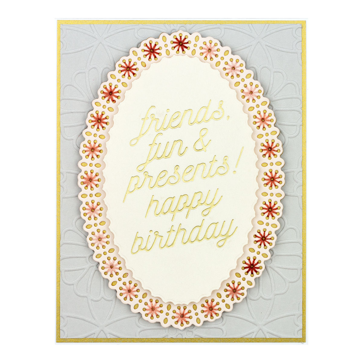 February 2022 Small Die of the Month Preview & Tutorials – Oval Stitch & Border