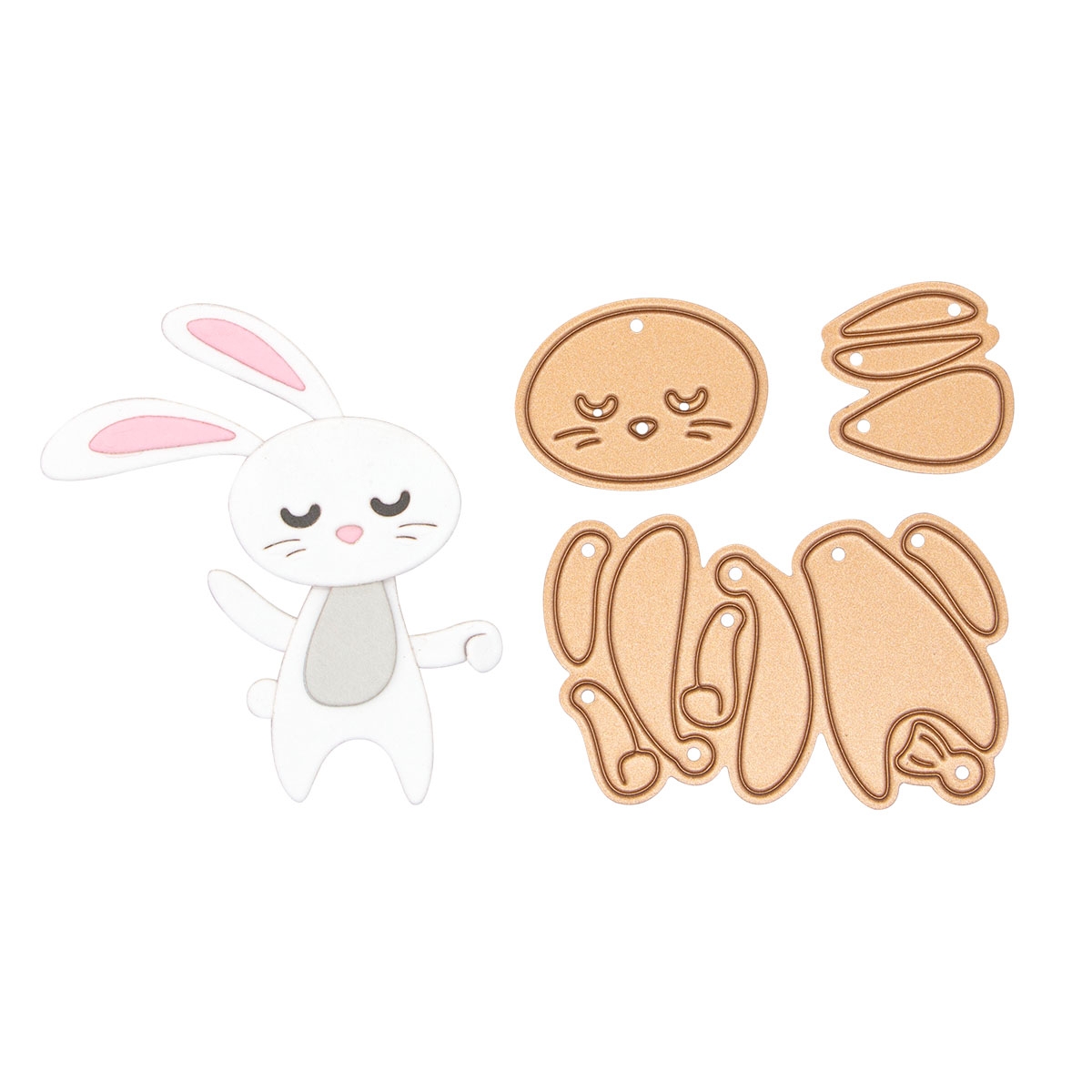 March 2022 Small Die of the Month Preview & Tutorials – Floating Bunny