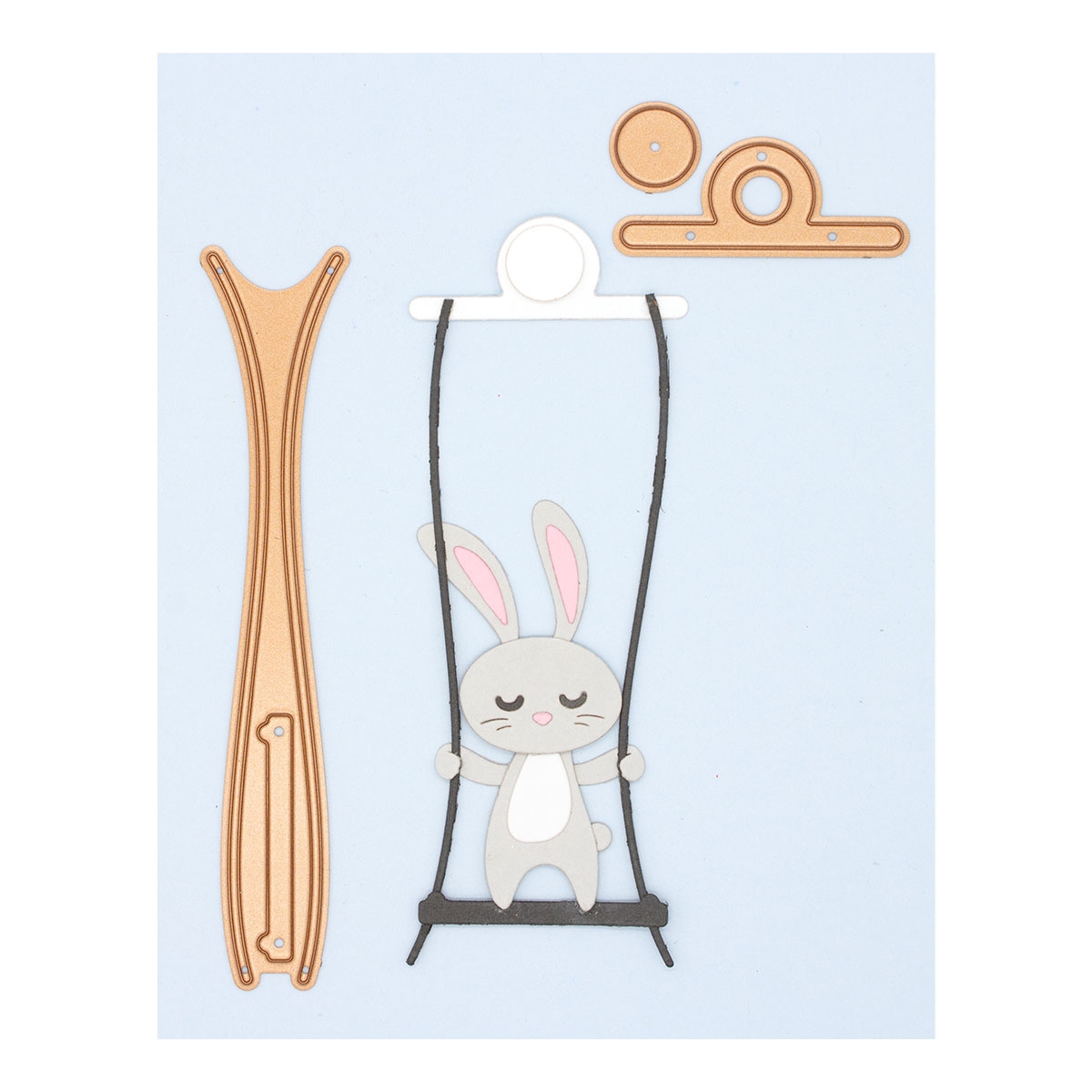 March 2022 Small Die of the Month Preview & Tutorials – Floating Bunny