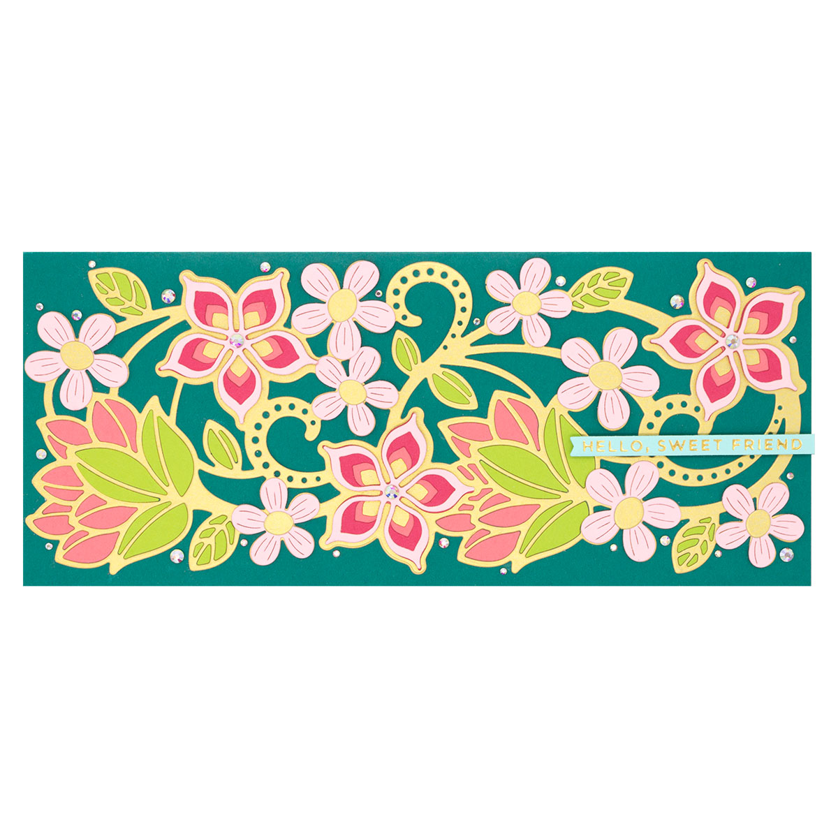 March 2022 Large Die of the Month Preview & Tutorials – Kaleidoscope Floral Slimline